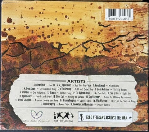 Various – A Line In The Sand: A Compilation In Support Of Iraq Veterans Against The War (CD, Compilation, 2007, Wyld Stallions Records / Riot-Folk Collective)