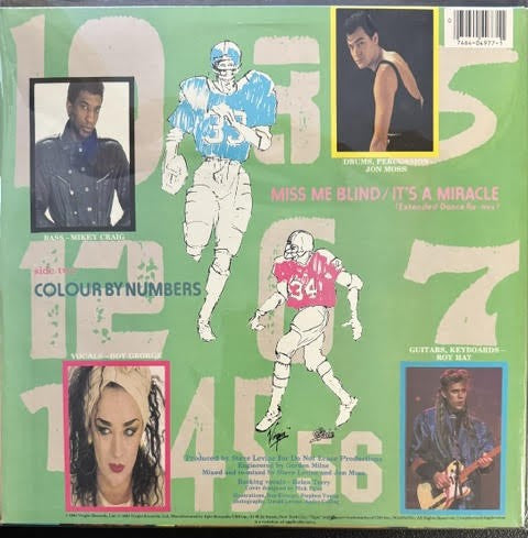 Culture Club – Miss Me Blind / It's A Miracle (Vinyl, 12", 33 ⅓ RPM, Single, Stereo, 1984, Virgin/Epic 49-04977, Pitman Pressing)