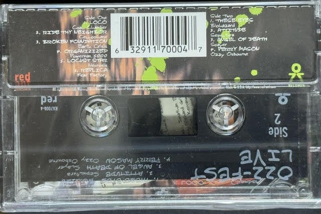 Various Artists – Ozz-Fest Live (Cassette, 1997, Red Ant Entertainment)