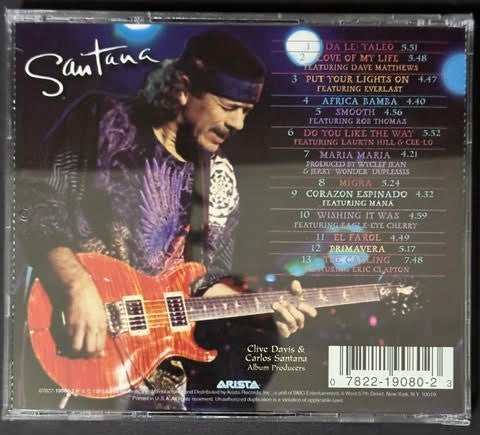 Santana – Supernatural (CD, 1999, Arista 07822-19080-2 / 19080-2, JVC Pressing)