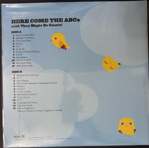 They Might Be Giants – Here Come The ABCs (Vinyl LP, 2024, Walt Disney Records / Idlewild Recordings D004447201, 180g Clear Vinyl, Gatefold)