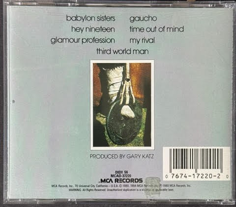 Steely Dan – Gaucho (CD, MCA Records MCAD-37220, U.S. Reissue/Repress, JVC Pressing)