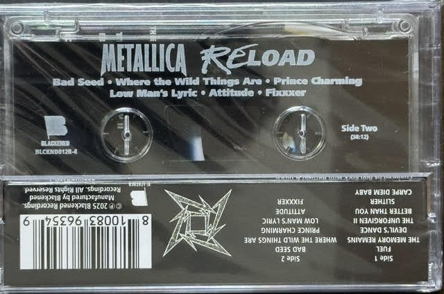 Metallica – Reload (Remastered Cassette, 2026, Blackened Recordings)