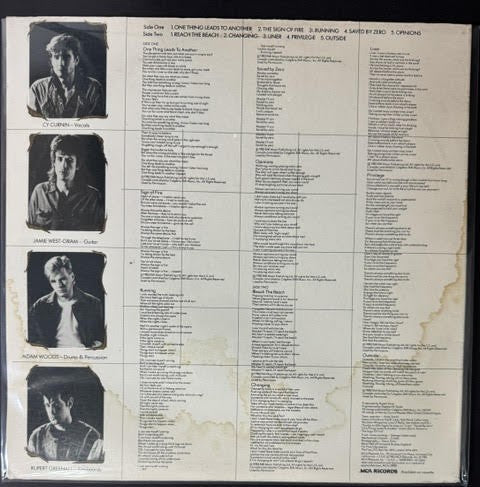 The Fixx – Reach The Beach (Vinyl, LP, Album, 1983, MCA Records MCA-5419, Gloversville Pressing, Kevin Gray Mastering)