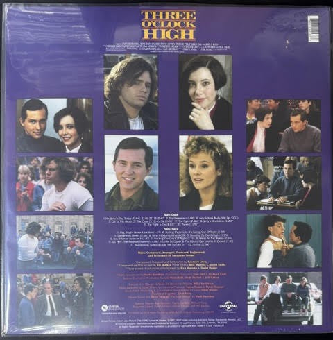 Tangerine Dream / Sylvester Levay – Three O'Clock High (Original Motion Picture Soundtrack) (Vinyl, LP, Reissue, Remastered, 2023, Varèse Sarabande VSD00531)