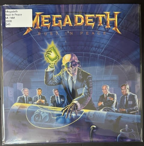 Megadeth – Rust In Peace (Vinyl, Capitol Records, EST 2132 / 79 1935 1, UPC 077779193516)
