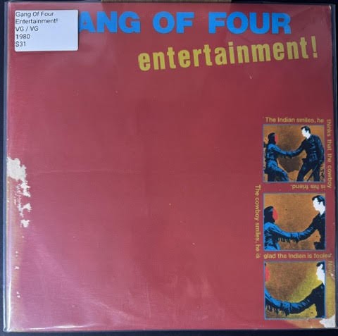 Gang Of Four – Entertainment! (LP, Album, Winchester Pressing, 1980, Warner Bros. Records BSK 3446)
