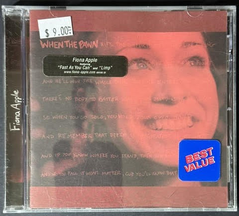 Fiona Apple - When The Pawn (CD, Album, Enhanced, US, 1999, Clean Slate / Epic EK 69195)