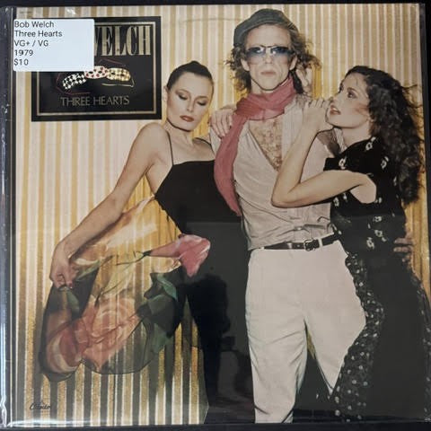 Bob Welch – Three Hearts (Vinyl LP, 1979, Capitol Records SO-11907, Winchester Pressing, Capitol Mastering)