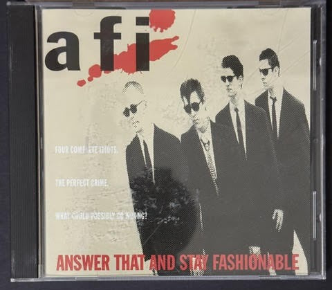 AFI – Answer That And Stay Fashionable (CD, 1995, Wingnut Records WRCD-1370, Nimbus)