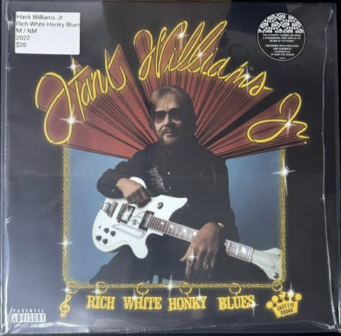Hank Williams Jr. – Rich White Honky Blues (Vinyl, LP, Album, Limited Edition, Metallic Gold, 2022, Easy Eye Sound EES-030 / EES03001)