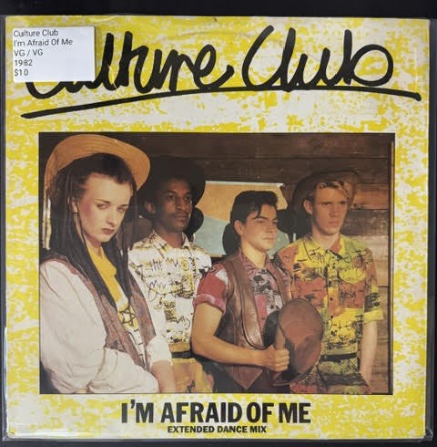 Culture Club – I'm Afraid Of Me (Extended Dance Mix) (12" Vinyl, 1982, Virgin VS 509-12, UK)