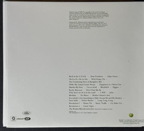 The Beatles – The Beatles (White Album) (2-CD, Album, Enhanced, Limited Edition, Reissue, Remastered, Stereo, U.S.-Printed Digisleeve, Apple / Parlophone – 0946 3 82466 2 6)