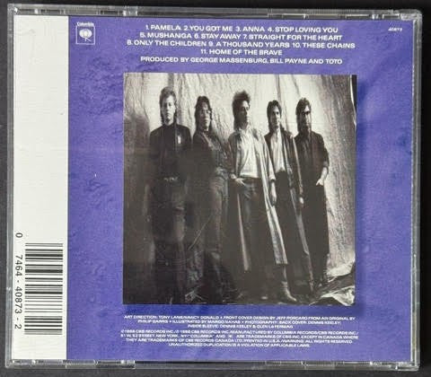 Toto – The Seventh One (CD, 1988, Columbia CK 40873, U.S. DADC)