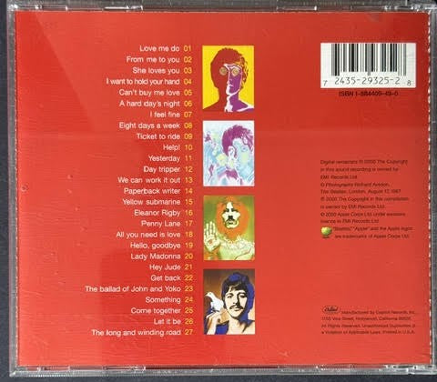 The Beatles – 1 (CD, Compilation, Reissue, Remastered, US, Apple / Capitol – CDP 7243 5 29325 2 8)
