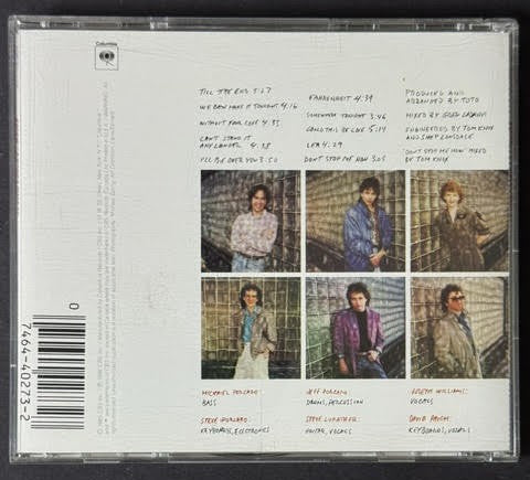 Toto – Fahrenheit (CD, Columbia CK 40273, U.S. Reissue)