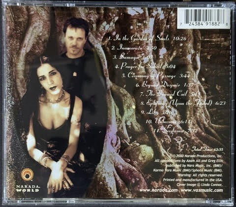 Vas – In The Garden Of Souls (CD, 2000, Narada World 72438-49188-2-8, EMI Glass Mastering)