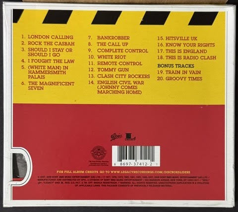 The Clash – The Singles (CD, Compilation, 2008, Epic/Legacy 88697 37412 2, Discbox Slider)