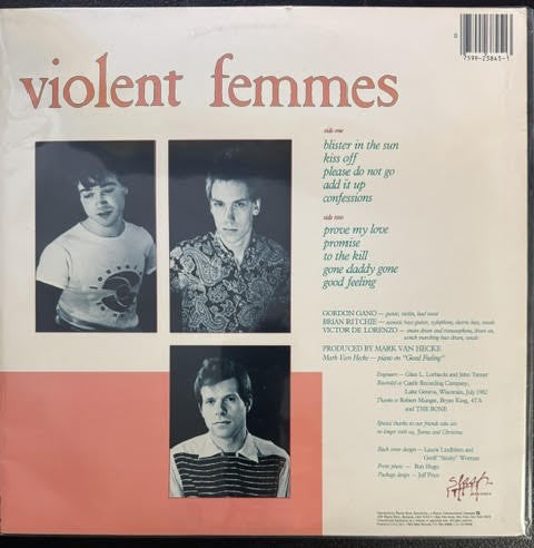 Violent Femmes – Violent Femmes (Vinyl LP, 1983, Slash 1-23845, Pink/Black/Beige Labels)