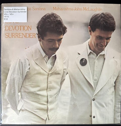 Carlos Santana & Mahavishnu John McLaughlin – Love Devotion Surrender (Vinyl LP, 1973, Columbia KC 32034, Pitman Pressing, Gatefold)