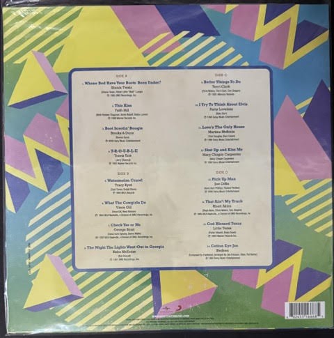 Various – Now That's What I Call Country Classics 90s Dance Party (2x Vinyl LP, 2023, Universal Music Group / Sony Music B0037516-01, Lemon and Spring Green Colored Vinyl)