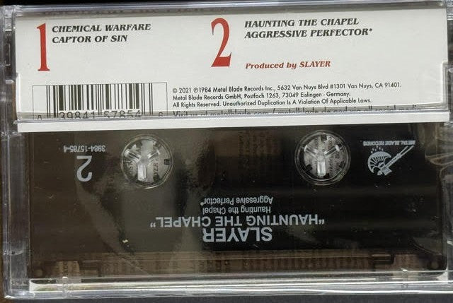 Slayer – Haunting the Chapel (Remastered Cassette EP, 2021, Metal Blade Records)