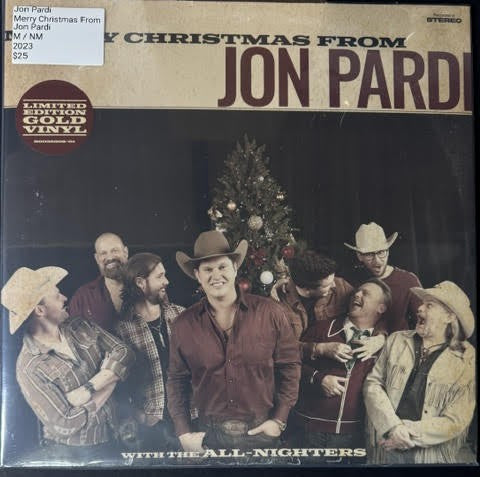Jon Pardi – Merry Christmas From Jon Pardi (Vinyl, LP, Gold Vinyl, 2023, Capitol Records Nashville B0038302-01)