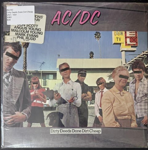 AC/DC – Dirty Deeds Done Dirt Cheap (Vinyl LP, 1981, Atlantic SD 16033, Specialty Records Pressing, George Piros Cut)