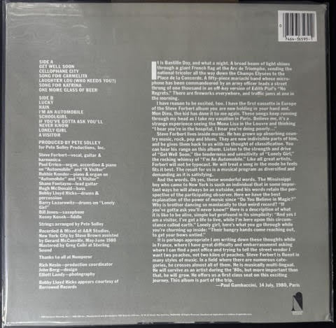 Steve Forbert – Little Stevie Orbit (LP, Album, Stereo, Pitman Pressing, 1980, Nemperor Records JZ 36595)