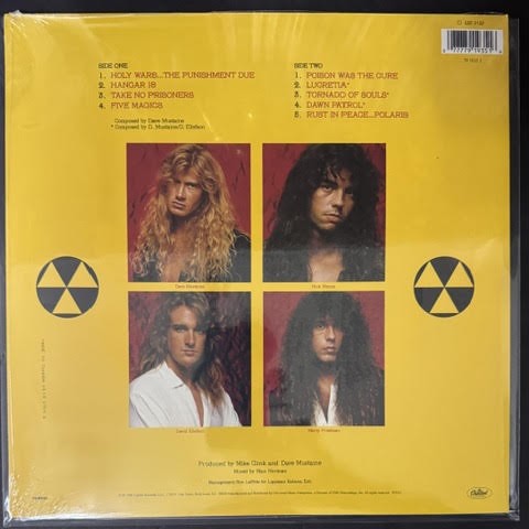 Megadeth – Rust In Peace (Vinyl, Capitol Records, EST 2132 / 79 1935 1, UPC 077779193516)