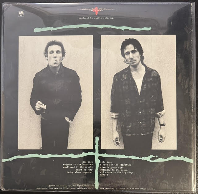 David + David – Boomtown (Vinyl, LP, Album, Stereo, Carrollton Pressing, 1986, A&M Records SP 5134)