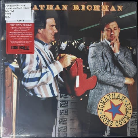 Jonathan Richman – Jonathan Goes Country (LP, Album, Record Store Day, Limited Edition, Reissue, Red, 2023, Craft Recordings CR00627)