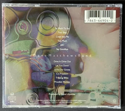 Dave Matthews Band – Crash (CD, 1998, RCA 07863 66904-2, Reissue)