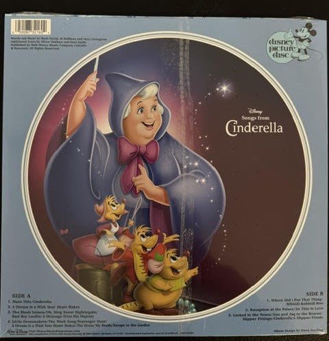 Various – Songs From Cinderella (Vinyl, LP, Album, Picture Disc, Reissue, Mono, 2020, Walt Disney Records D002160501)