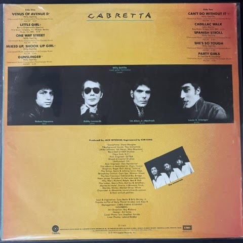 Mink DeVille – Cabretta (Vinyl LP, 1977, Capitol Records ST-11631, Stereo, JANOS Cut)