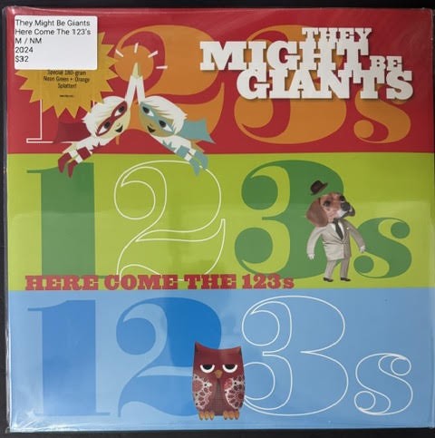 They Might Be Giants – Here Come the 123s (Vinyl LP, 2024, Walt Disney Records D004475801, Neon Green + Orange Splatter 180-Gram Vinyl)