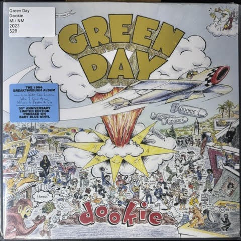 Green Day – Dookie (Vinyl, LP, Album, Limited Edition, Reissue, Blue (Baby Blue), 30th Anniversary, 2023, Reprise Records 093624850434)