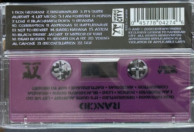 Rancid – Rancid 5 (Poison Purple Cassette, 2025, Tapehead City)
