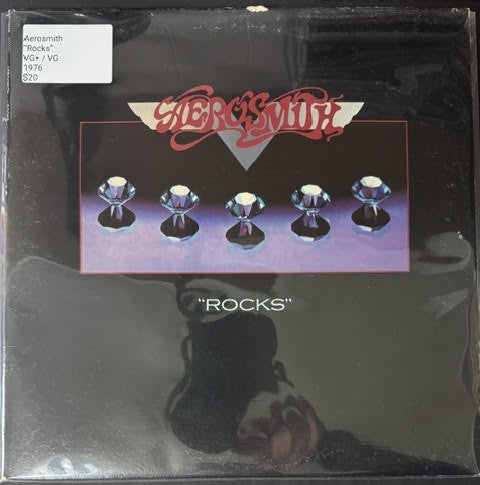 Aerosmith – "Rocks" (Vinyl LP, 1976, Columbia PC 34165, Stereo, Pitman Pressing, Textured Cover, Sterling Mastering)