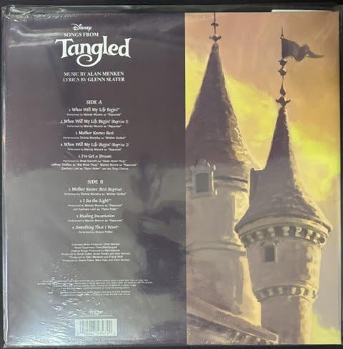 Various – Songs From Tangled (Vinyl LP, 2025, Walt Disney Records D004807201 ST01, 15th Anniversary Special Edition Zoetrope)