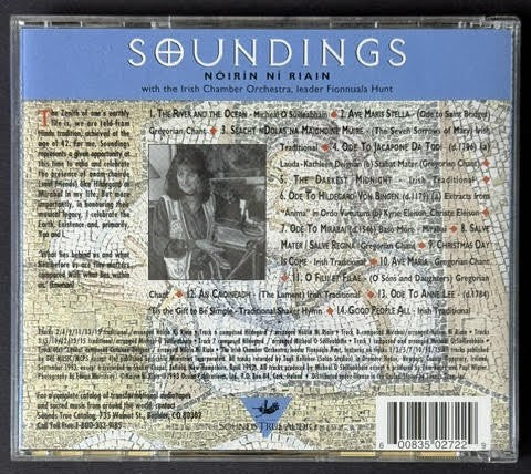 Noirin Ni Riain – Soundings (CD, 1995, Sounds True A272)