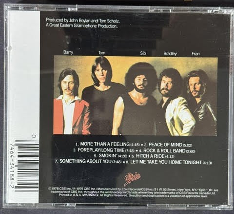 Boston – Boston (CD, 1991, Epic EK 34188, Columbia Pitman Pressing)