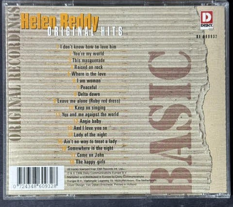 Helen Reddy – Original Hits (CD, Compilation, Disky BA 860932)
