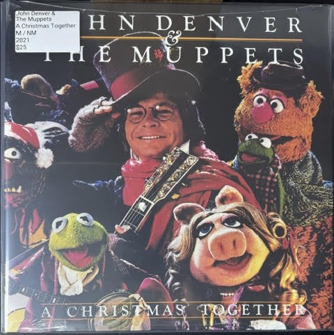John Denver & The Muppets – A Christmas Together (Vinyl, LP, Album, Limited Edition, Reissue, Pink Swirl [Candy Cane Swirl], 2021, Windstar Records WIN010LP-C4)