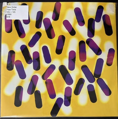New Order – Fine Time (12" Vinyl, 33 ⅓ RPM, 1989, Qwest Records 0-21107, Specialty Pressing)