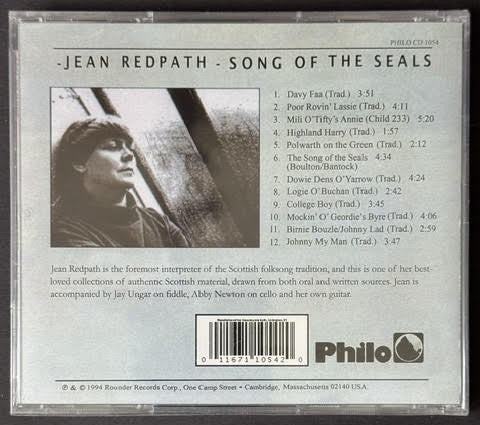 Jean Redpath – Song Of The Seals (CD, 1994, Philo PHILO CD 1054)