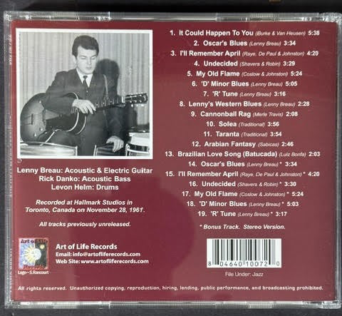 Lenny Breau – The Hallmark Sessions (CD, 2003, Art Of Life Records AL1007-2, 24-Bit Digital Mastering)