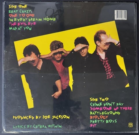 Joe Jackson Band – Beat Crazy (LP, Album, Stereo, Pitman Pressing, 1980, A&M Records)