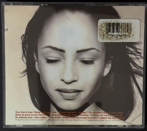Sade – The Best Of Sade (CD, 1994, Epic EK 66686, Pre-SID Code U.S. Edition)