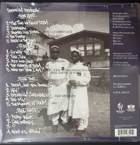 MF DOOM – Operation: Doomsday (2x Vinyl LP, 2023, Rhymesayers Entertainment RSE0352-1, Reissue)